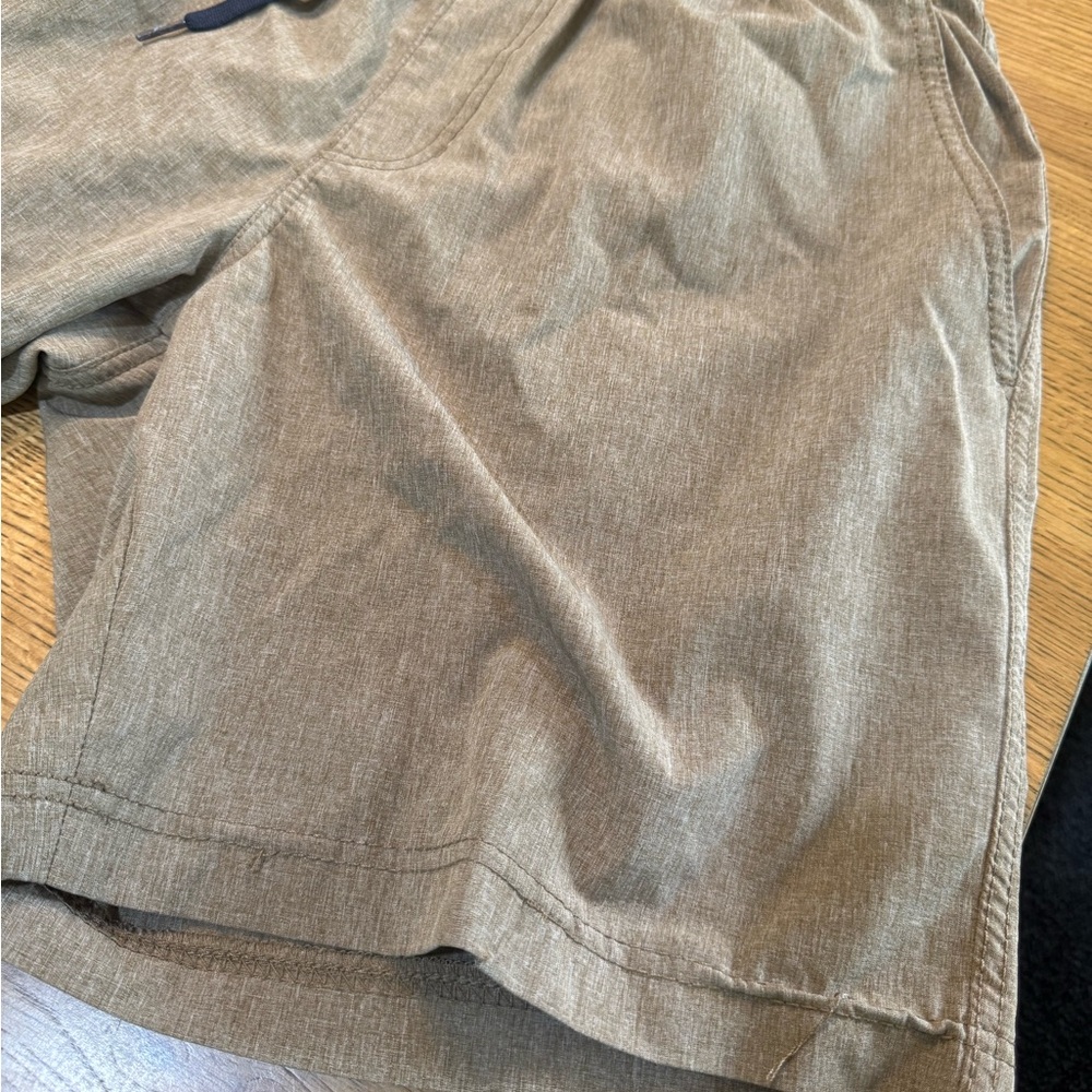 Tan Drawstring Shorts - Picture 2 of 4